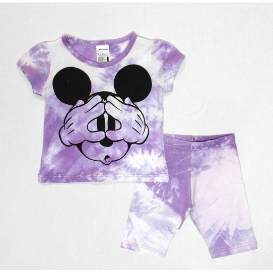 ACTION  DISNEY ΚΑΛΟΚΑΙΡΙΝΟ ΣΕΤ ΜΠΛΟΥΖΑ ΚΟΝΤΟΜΑΝΙΚΗ ΜΕ ΚΟΛΑΝ ΠΟΔΗΛΑΤΟΥ, ΛΙΛΑ, ΚΟΡΙΤΣΙ - 4141-010