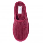 Amaryllis Slippers Γυναικεία Παντόφλα Χειμερινή Κοτλέ Μπορντό - Χακί -Ραφ
