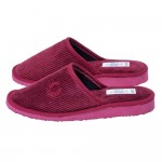 Amaryllis Slippers Γυναικεία Παντόφλα Χειμερινή Κοτλέ Μπορντό - Χακί -Ραφ
