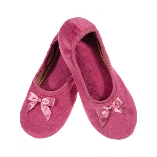 Amaryllis Slippers Γυναικεία Παντόφλα Μπαλαρίνα Βελουτέ Ροζ