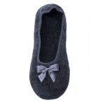 Amaryllis Slippers Γυναικεία Παντόφλα Μπαλαρίνα Βελουτέ Μαύρο