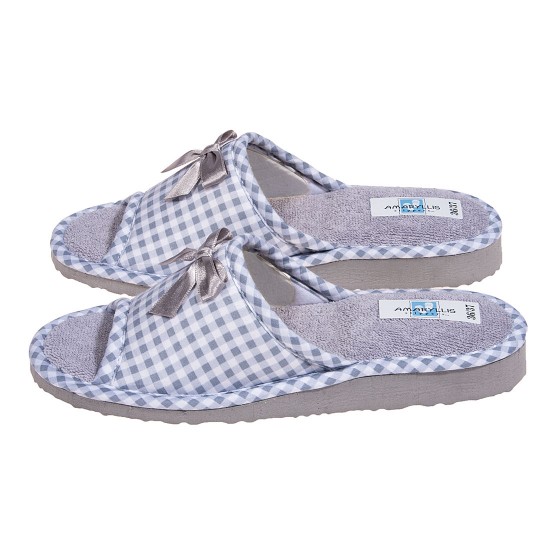 Amaryllis Slippers ΓΥΝΑΙΚΕΙΑ ΠΑΝΤΟΦΛΑ ΠΕΤΣΕΤΕ ΚΑΛΟΚΑΙΡΙΝΗ 7112-62 ΓΚΡΙ ΚΑΡΩ