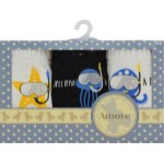 AMORE 3-PACK ΑΓΟΡΙΣΤΙΚΟ ΣΛΙΠ ΒΑΜΒΑΚΕΡΟ ΜΕ ΕΣΩΤΕΡΙΚΟ ΛΑΣΤΙΧΟ ΚΑΙ ΣΧΕΔΙΟ ΘΕΜΑ ΘΑΛΑΣΣΑ