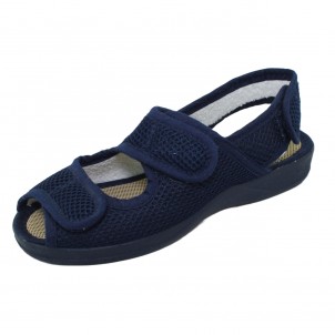 Ruizy Gallego - Γυναικείο Ανατομικό Υφασμάτινο Πέδιλο με Velcro Μπλε