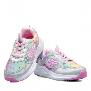 CONGUITOS ΠΑΙΔΙΚΑ SNEAKERS UNICORN ΜΕ LED ΦΩΤΑΚΙΑ 