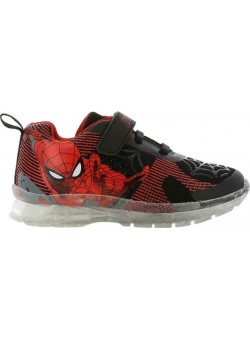 Disney Marvel Παιδικό Sneaker Spiderman SP010125 με Φωτάκια για Αγόρι Κόκκινο