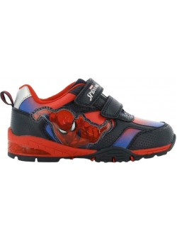 Disney Junior Spider-man Παιδικό Sneaker SP010175 με Σκρατς & Φωτάκια για Αγόρι