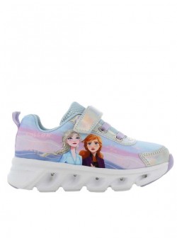 Disney Frozen Παιδικά Sneakers Ανατομικά με Φωτάκια για Κορίτσι Λιλά-FZ012325