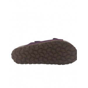 Flivver Γυναικεία Δερμάτινα Ανατομικά Σανδάλια  Μωβ