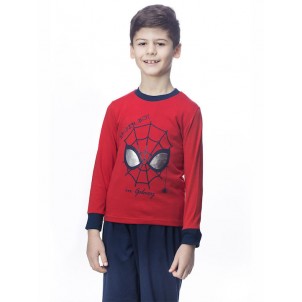 Galaxy Παιδική Χειμερινή Βαμβακερή Πυτζάμα "Spider-Boy" Για Αγόρια (1-7ετών) 99-22 Κόκκινο