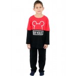 Galaxy Παιδική Χειμερινή Βαμβακερή Πυτζάμα Για Αγόρια (1-7ετών) 105-21 Κόκκινη 