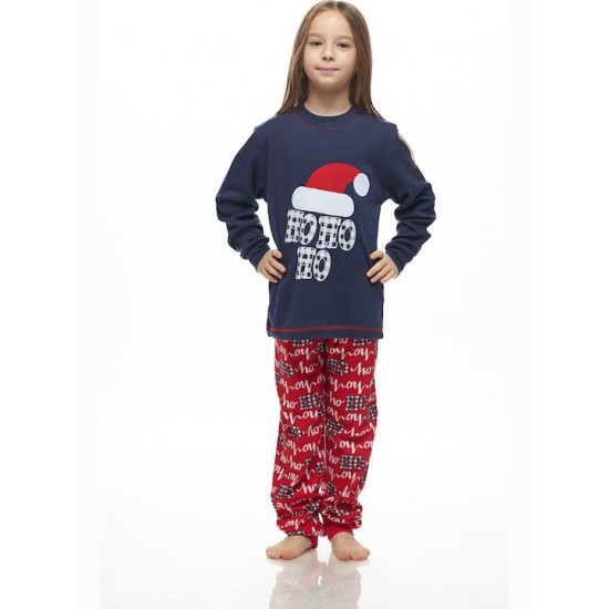 Galaxy Παιδική Χειμερινή Βαμβακερή Πυτζάμα Μπλε