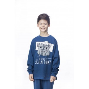 Galaxy Μπεμπέ Χειμερινή Βαμβακερή Πυτζάμα “Koala" Για Αγόρια 04-22 Μπλε