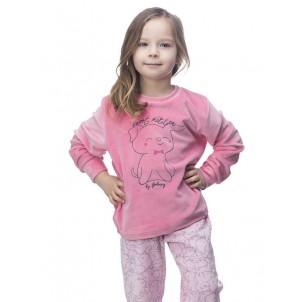 Galaxy Παιδική Χειμερινή Βαμβακερή Πιτζάμα για Κορίτσι 119-22 Ροζ