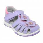 HAPPY BEE Παιδικά Πέδιλα με Ρυθμιζόμενο Χρατς για Κορίτσι B780704 - Λιλά