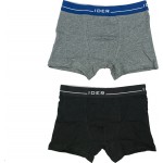 IDER 2-PACK ΑΓΟΡΙΣΤΙΚΟ BOXER ΒΑΜΒΑΚΕΡΟ ΜΕ ΕΞΩΤΕΡΙΚΟ ΛΑΣΤΙΧΟ - ΜΑΥΡΟ/ΑΝΘΡΑΚΙ