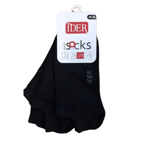 IDER SOCKS- ΣΕΤ 3 ΤΕΜ. ΣΟΥΜΠΑ ΚΑΛΤΣΑ ΒΑΜΒΑΚΕΡΗ ΣΕ ΙΣΙΑ ΠΛΕΞΗ ΚΑΙ LOGO IDER (3 ΖΕΥΓΗ) -ΜΑΥΡΟ-ΜΠΟΡΝΤΩ-ΜΠΛΕ