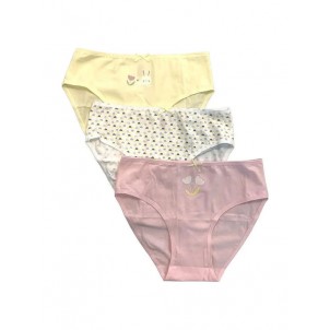 IDER 3-PACK BASICS ΚΟΡΙΤΣΙΣΤΙΚΟ ΣΛΙΠ ΒΑΜΒΑΚΕΡΟ ΚΙΤΡΙΝΟ ΡΟΖ ΛΕΥΚΟ