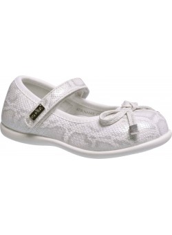 IQ KIDS Shoes Παιδικές Μπαλαρίνες με Σκρατς Λευκές Connie 130