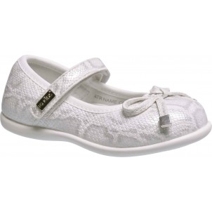 IQ KIDS Shoes Παιδικές Μπαλαρίνες με Σκρατς Λευκές Connie 130