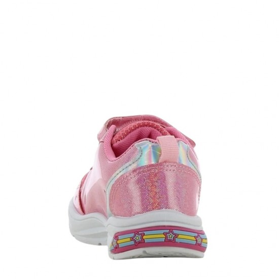 Unicorn Παιδικά Sneakers με LED φωτάκια Ροζ