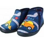 Mini Max Παιδικές Παντόφλες Μποτάκια Ανατομικές για Αγόρι Μπλε Road