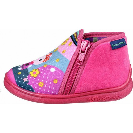 Mini Max Παιδικές Παντόφλες Μποτάκια Ανατομικές για Κορίτσι Φούξια G-Katty