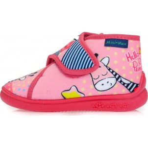 Mini Max Παιδικές Παντόφλες Μποτάκια Ανατομικές για Κορίτσι Ροζ VG-Cam