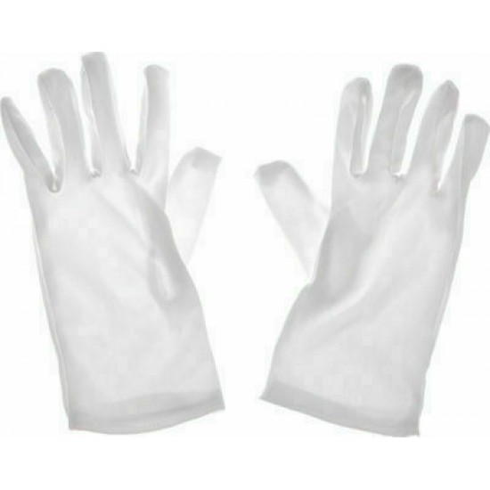 Γάντια Παρέλασης Κλασσικά Λευκά One Size