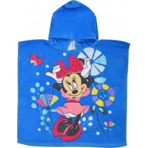 Πετσέτα Θαλάσσης - Πόντσο Παραλίας Minnie Mouse σε μπλε χρώμα