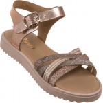 Ricco δερμάτινo ανατομικό παιδικό πέδιλο χαλκός 3020