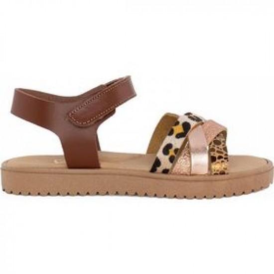 Ricco Δερμάτινο Ανατομικό A 3076 N2 ΚΑΦΕ/ΛΕΟΠΑΡ/ΧΑΛΚΟΣ