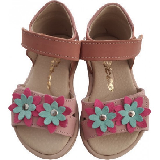 Ricco Bebe - Δερμάτινο Ανατομικό Πέδιλο - Νο19-27 -Σάπιο Μήλο