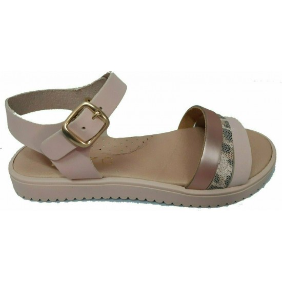 Ricco - Δερμάτινο - Ανατομικό Πέδιλο Nude