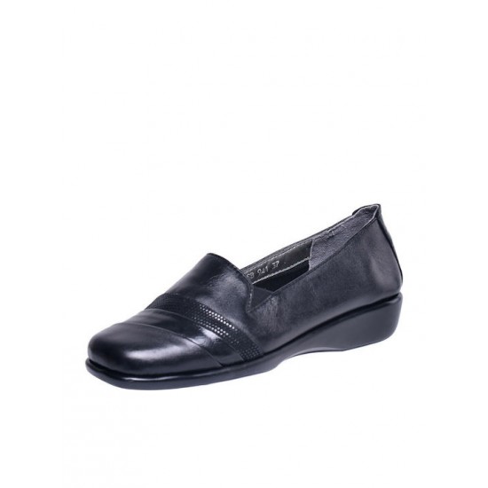 ΓΥΝΑΙΚΕΙΟ ΜΟΚΑΣΙΝΙ ΔΕΡΜΑΤΙΝΟ ΑΝΑΤΟΜΙΚΟ ΑΕΡΟΣΟΛΟ  SABINO ΜΑΥΡΟ