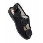 Ruizy Gallego - Γυναικείο Ανατομικό Πάνινo Πέδιλο με Velcro Μαύρο