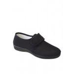 SIVAL Γυναικείο Ανατομικό Πάνινo Παπούτσι με Velcro Μαύρο