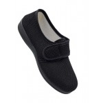 SIVAL Γυναικείο Ανατομικό Πάνινo Παπούτσι με Velcro Μαύρο