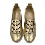 Tatoo Γυναικεία Ανατομικά Sneakers Slip- On σε  Χρώμα Χρυσό