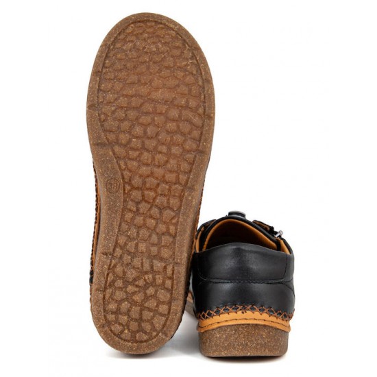 Tatoo Γυναικεία Ανατομικά Sneakers Slip- On σε  Χρώμα Μαύρο