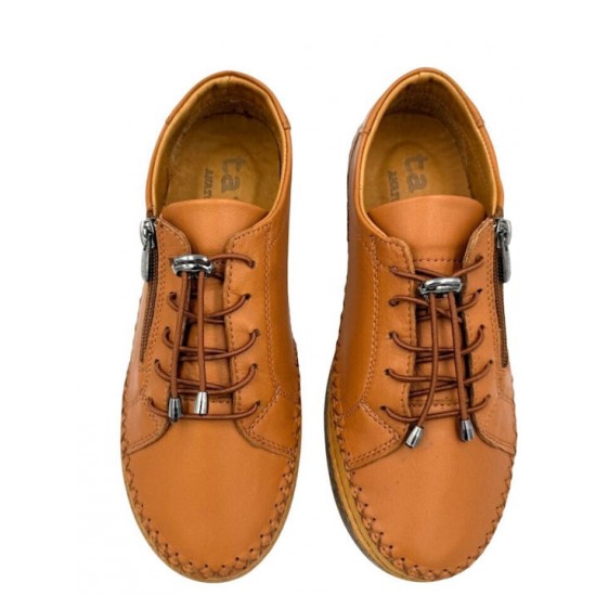 Tatoo Γυναικεία Ανατομικά Sneakers Slip- On σε  Χρώμα Ταμπά