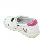 TOYITI παιδική μπαρέτα με δερμάτινο ανατομικό πατάκι HLL35003 WHITE