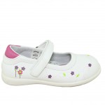 TOYITI παιδική μπαρέτα με δερμάτινο ανατομικό πατάκι HLL35003 WHITE