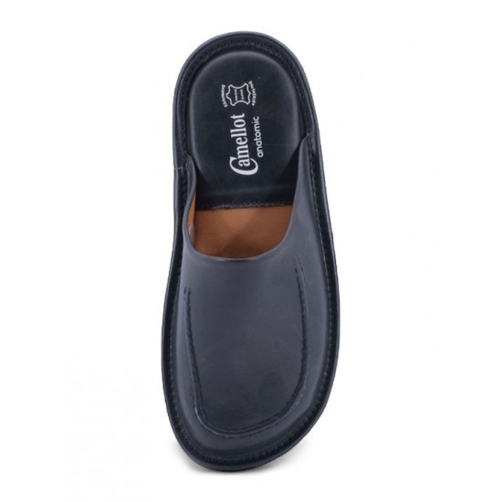 Camellot anatomic - Ανδρικές δερμάτινες παντόφλες 