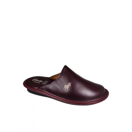 Camellot anatomic - Ανδρικές δερμάτινες παντόφλες 