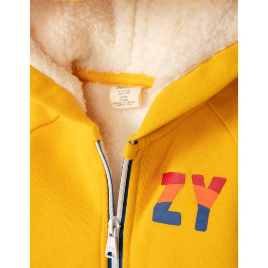 Zippy Παιδική ζακέτα με επένδυση γούνα φλις 